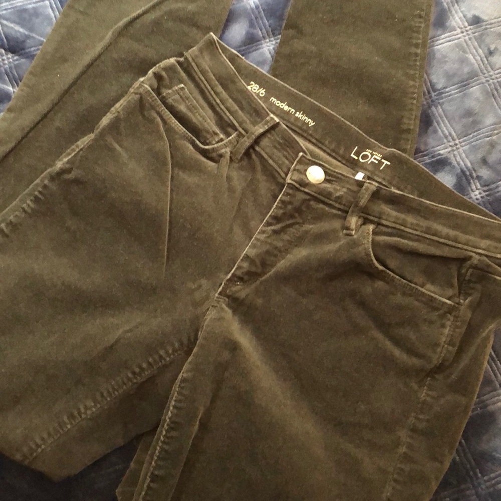 Ann Taylor Loft Modern Skinny Corduroys